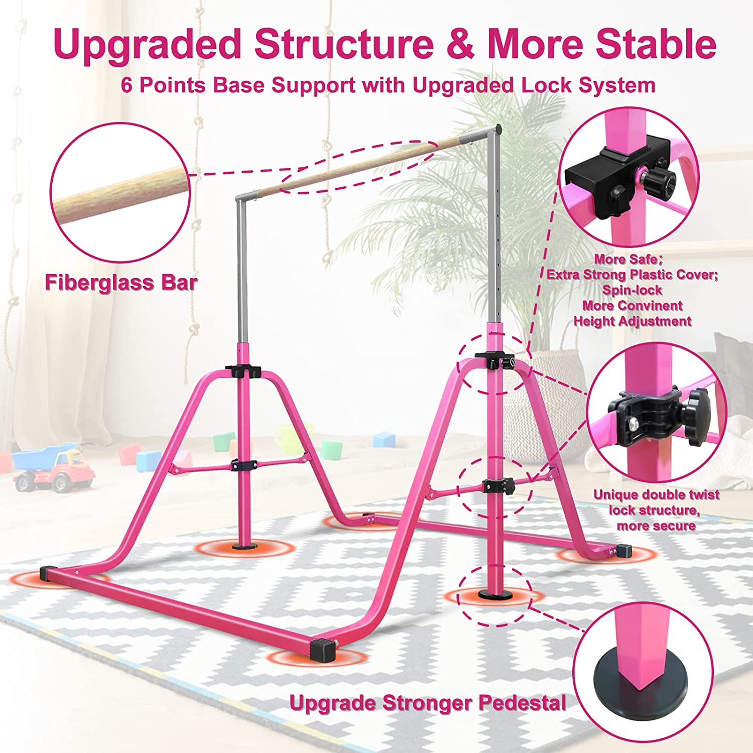 Gymnastics Bar For Kids With Swing Set Review Balance Coaches